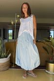 The Moxie Bubble Skirt Sky